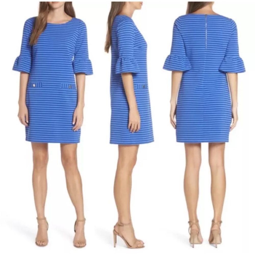 Lilly Pulitzer Ottoman Striped Alden Blue Dress Women’s Sz Small